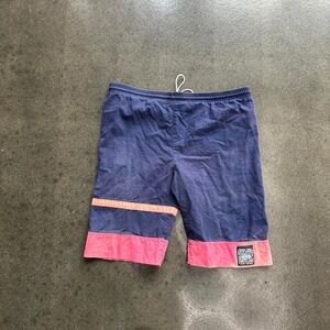 Vintage 90s Pacific Heat Colorblock Size Medium Made In USA Swim Trunks